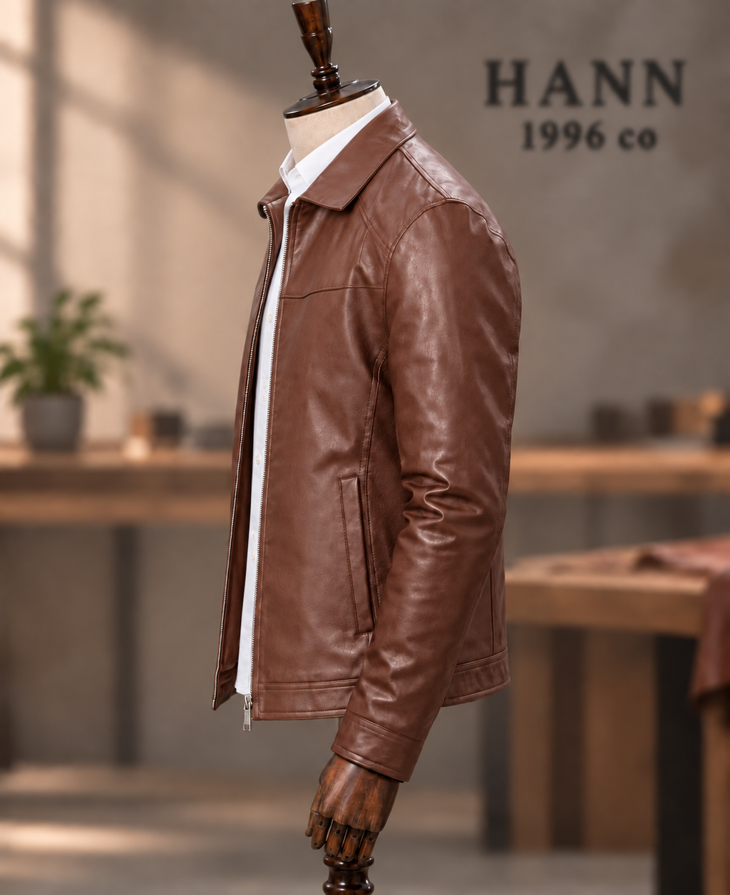 HANN Classic Cognac kuzu derisi ceket