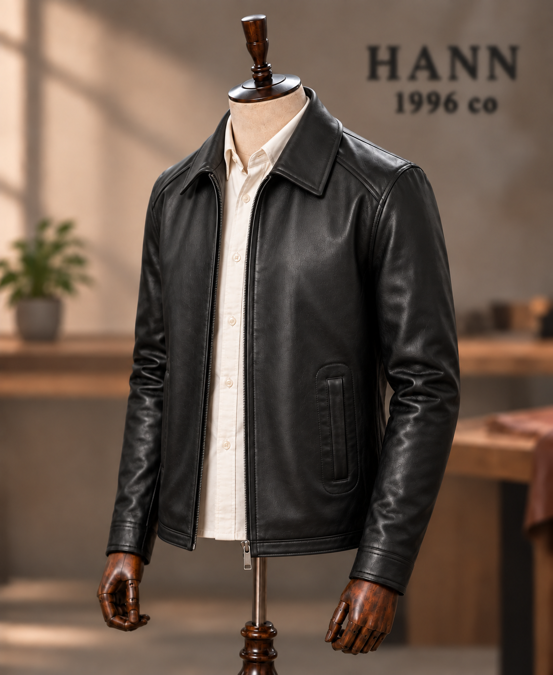 HANN Classic Lambskin Jacket – Black
