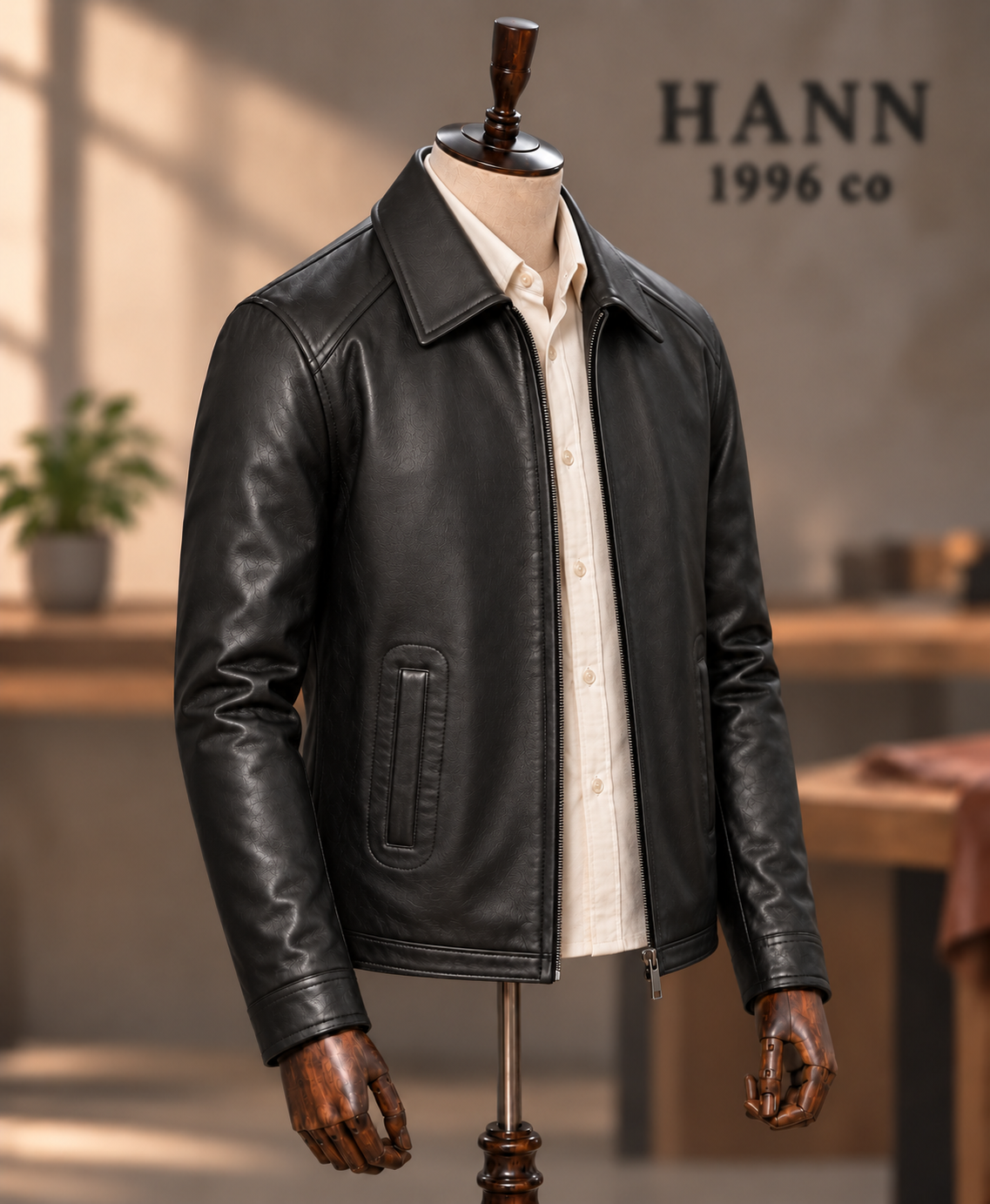 HANN Classic Lambskin Jacket – Black