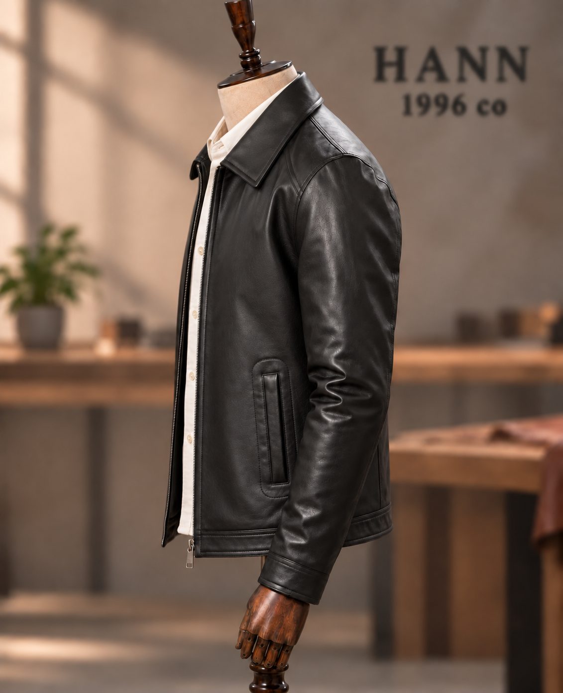 HANN Classic Lambskin Jacket – Black