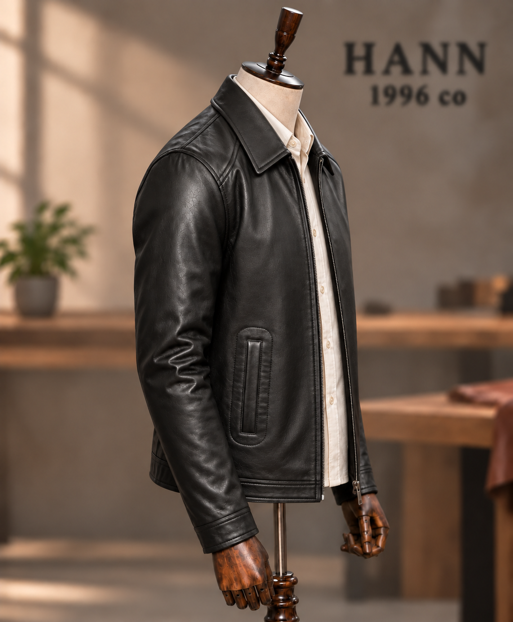 HANN Classic Lambskin Jacket – Black