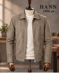 HANN Suede Lambskin Jacket – Taupe