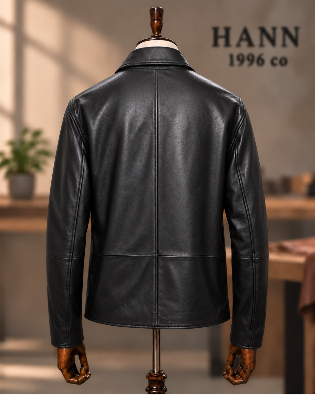 HANN Utility Lambskin Jacket – Black