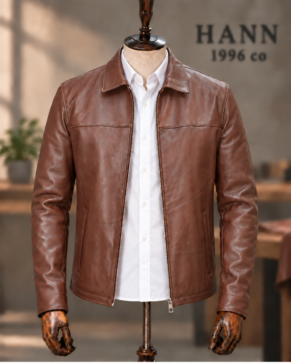 HANN Classic Cognac kuzu derisi ceket