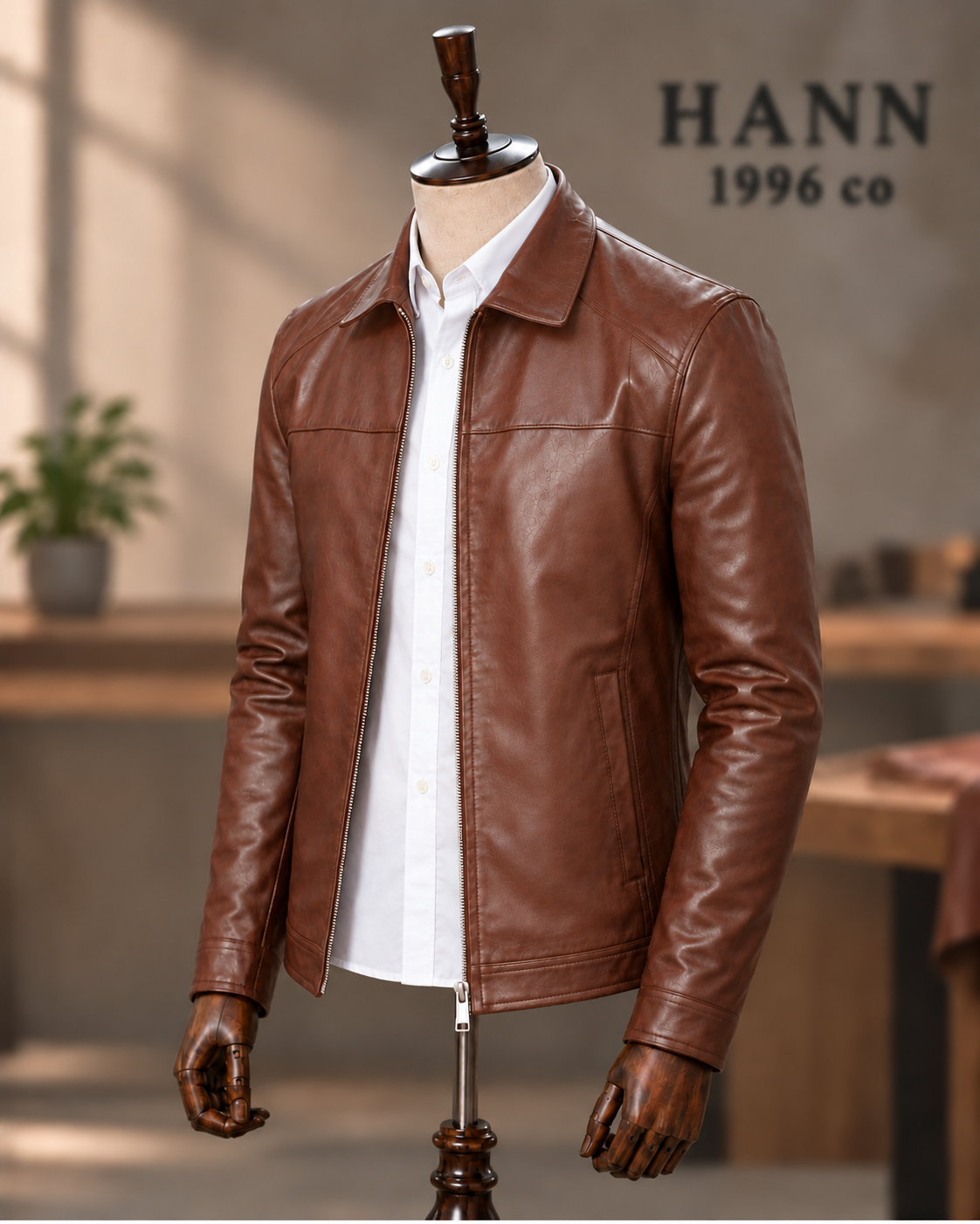 HANN Classic Cognac kuzu derisi ceket