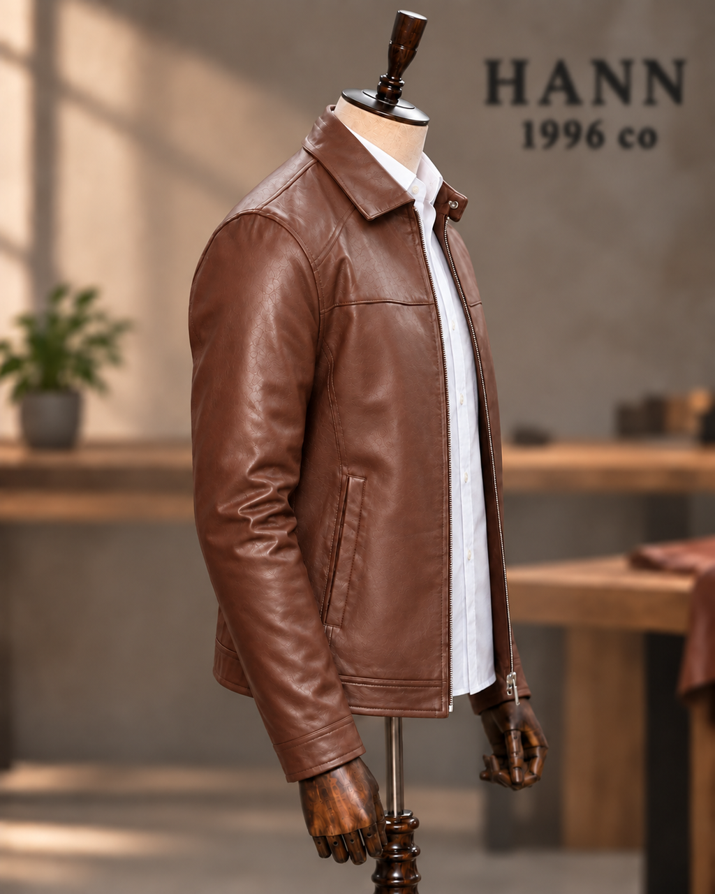 HANN Classic Cognac kuzu derisi ceket